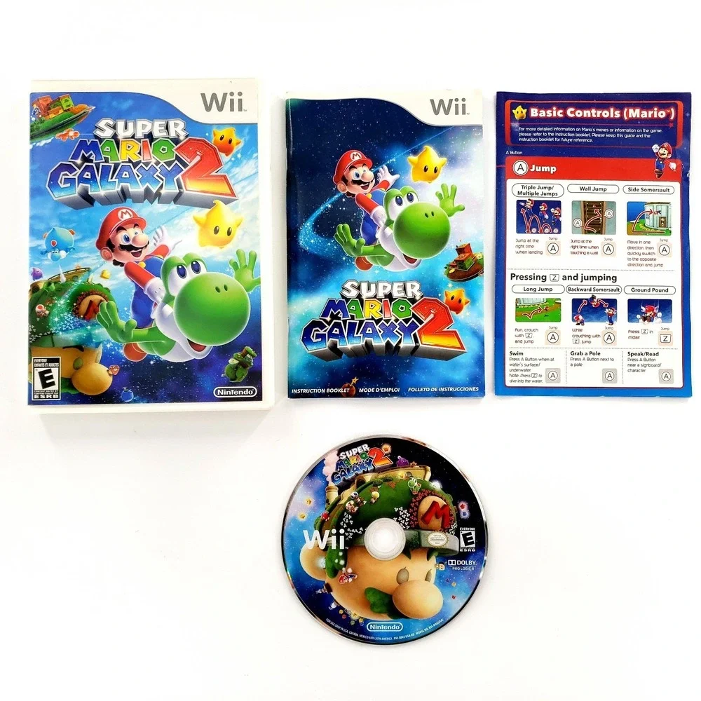 Super Mario Galaxy 2 (Nintendo Wii, 2010) Complete Tested & Works